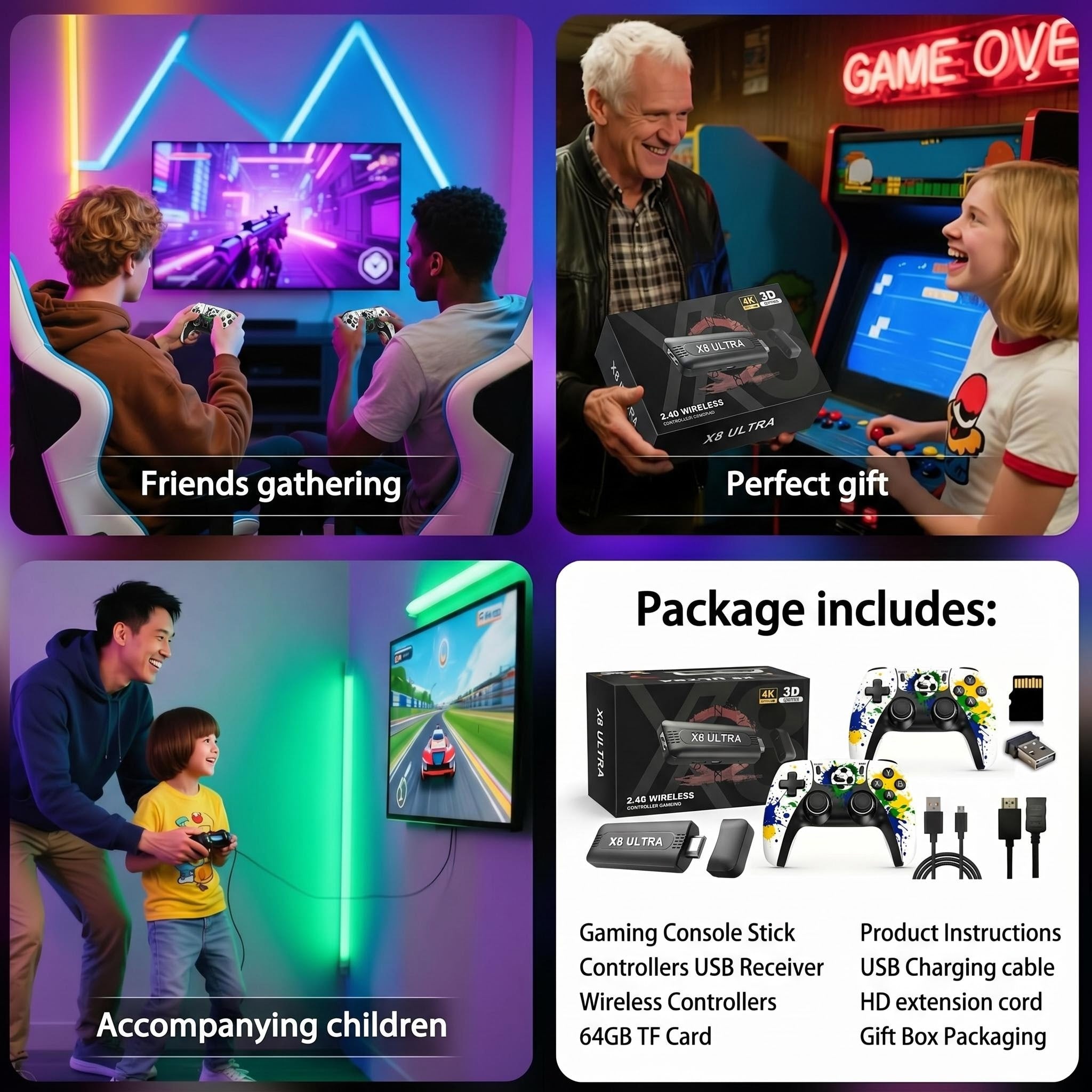 Retro-max8 , X8 Ultra Video game player