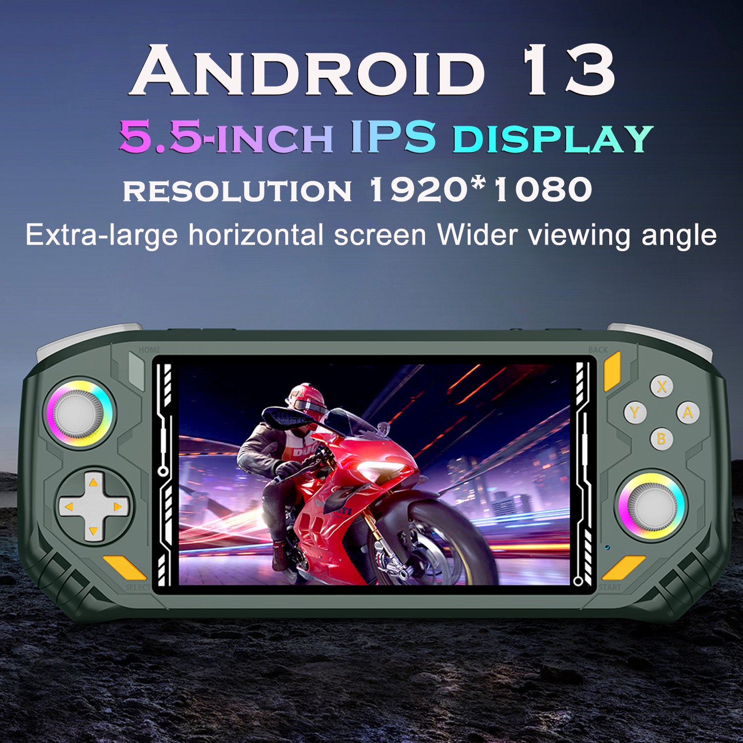 Retro Handheld Game Console, 5.5 Inch IPS Screen