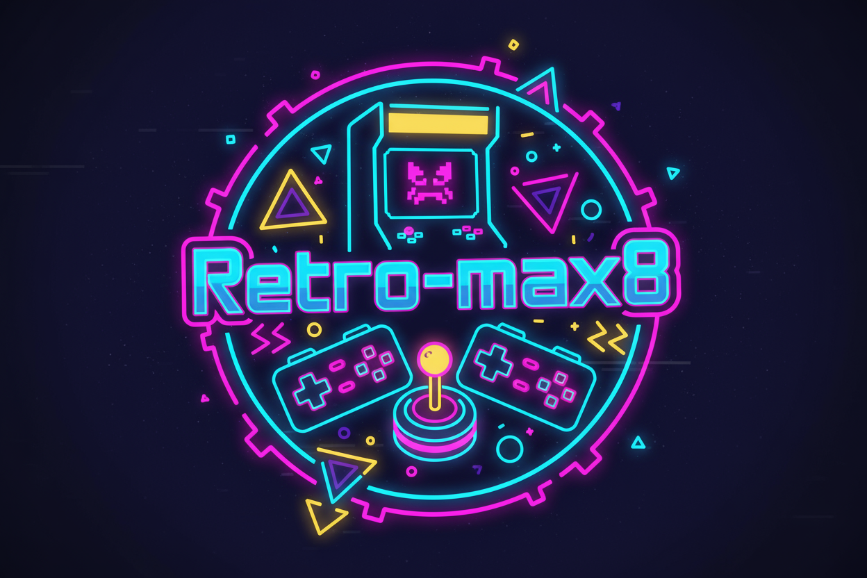 Retro-max8 , create an game logo