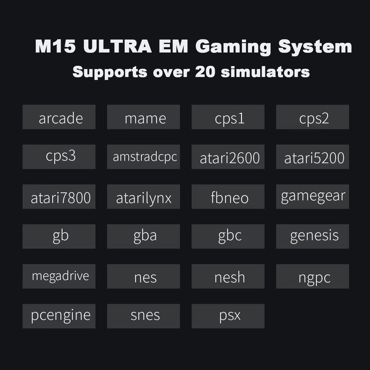 Retro-max8  ,M15 Ultra Retro Video Game player